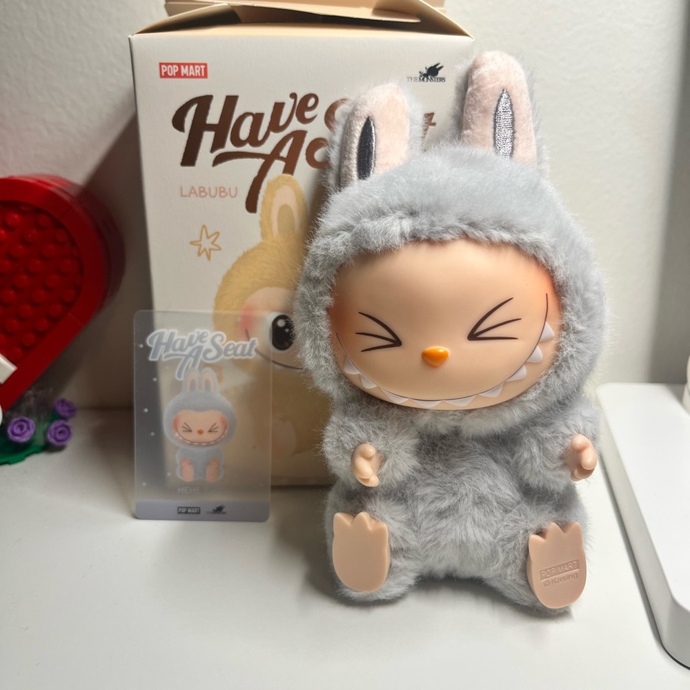 LOW START!! Have A Seat Labubu Plushie - HEHE